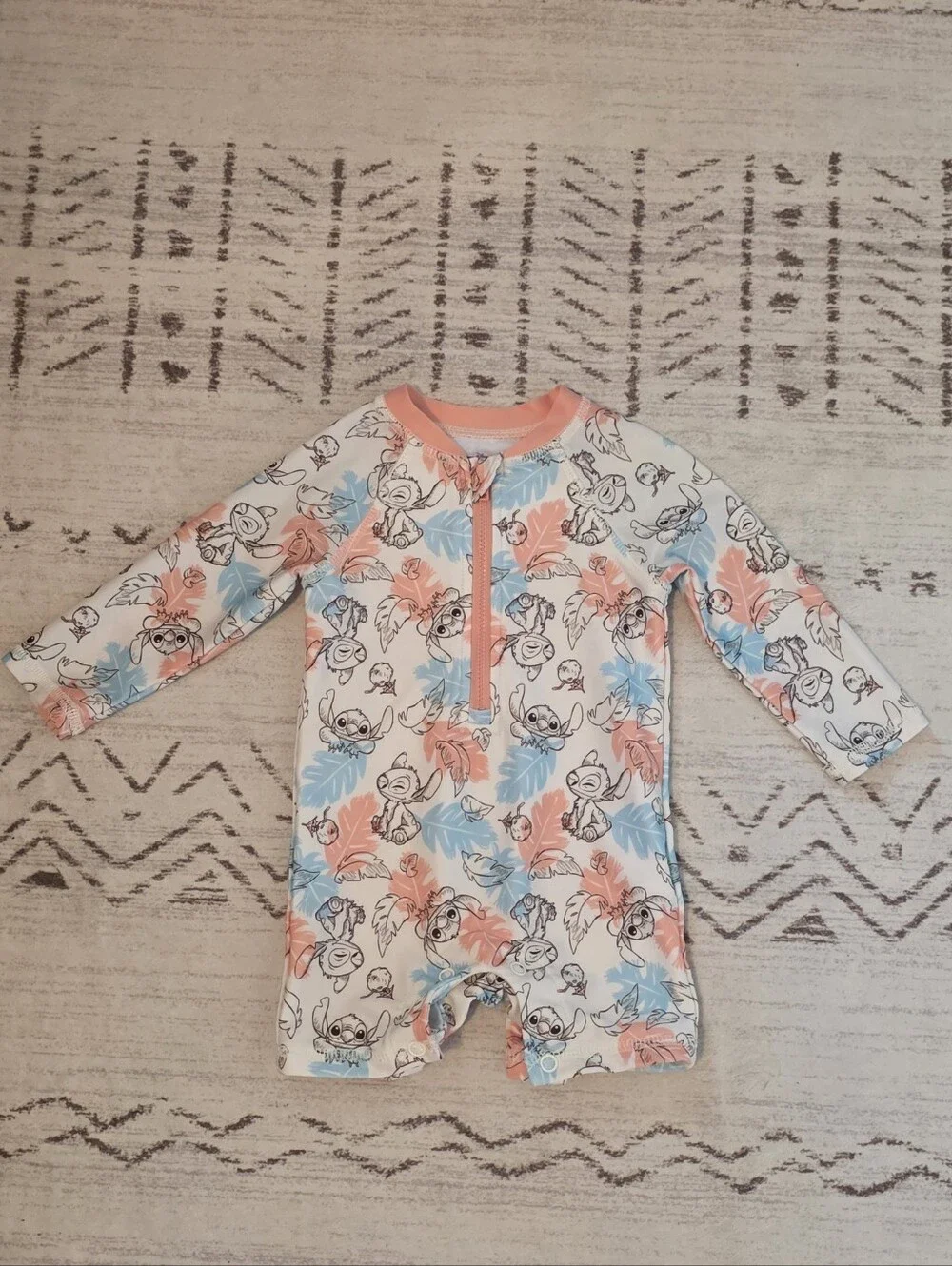 Disney Stitch Swim Romper 6/9 Months